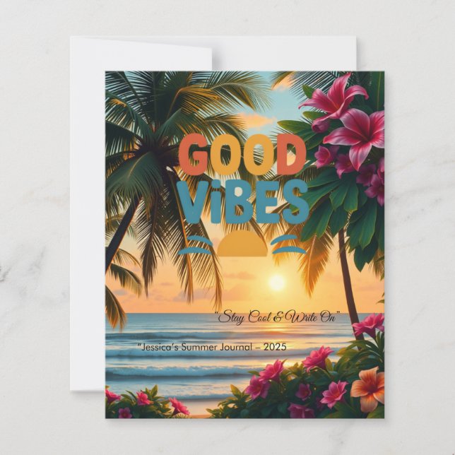 Vibes d'été Carnet tropical (Devant)