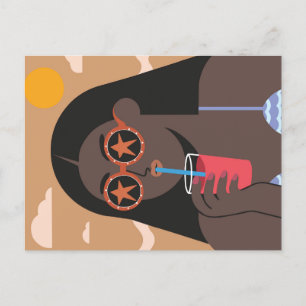 Vibes d'été - Carte postale Retro Pop Art