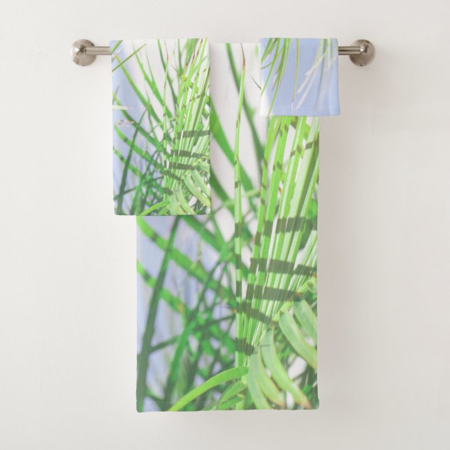 Vibes d'été Palm Tree Feuilles Pale Green Pastel (En situation)