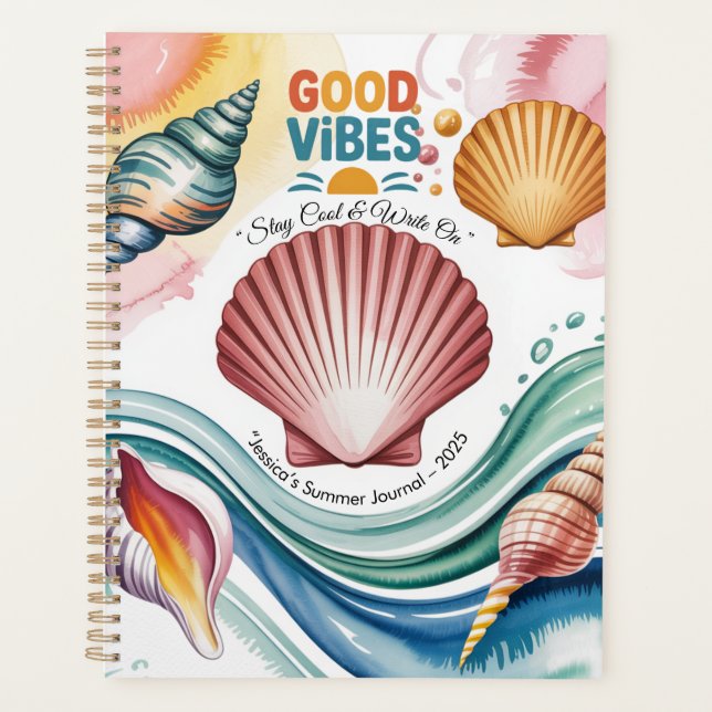 Vibes d'été Retro Beach Illustration (Devant)