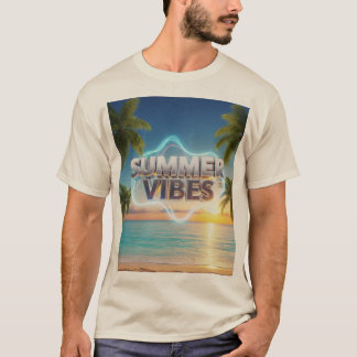 Vibes d'été T-shirt homme - 3d & Élégant été