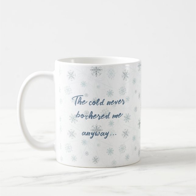 Vibes d'hiver congelées - Mug de flocon de neige a (Gauche)