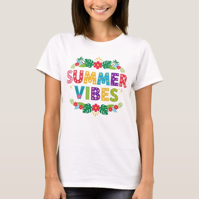 Vibes été Floral Design-54504 Sweat - shirt à capu (Devant)