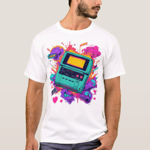 Vibes Gamer Retro - T-Shirt Neon Arcade des années