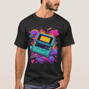 Vibes Gamer Retro - T-Shirt Neon Arcade des années