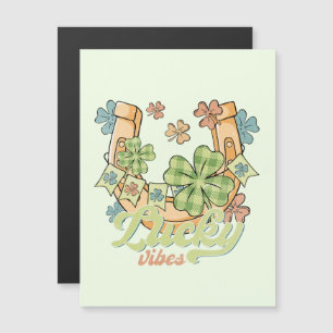 Vibes Lucky - Clovers colorés et fer à cheval d'or