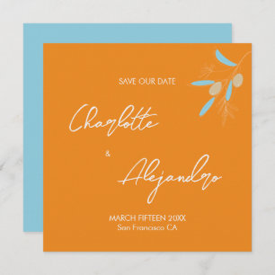 Vibes méditerranéennes Mariage Sauvez la date Oran