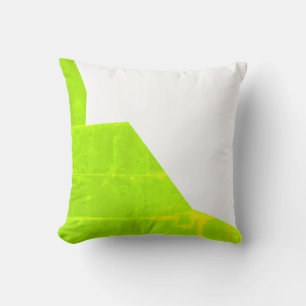 Vibes positives Abstrait Art Green Coussin de cous