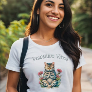 Vibes positives amusantes T-shirt Amoureux des cha