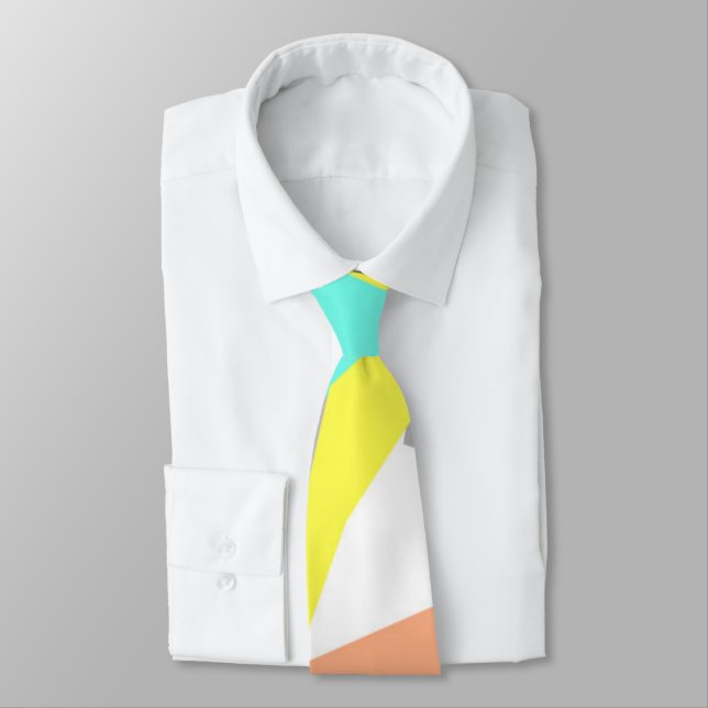 Vibes positives Pastel Colors Cravate d'art Abstra (Attaché)