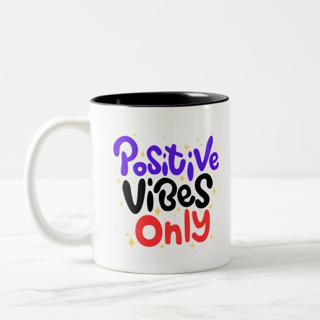 Vibes positives uniquement Mug (Gauche)