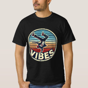 Vibes rétro : Breakdancer en action T-shirt classi