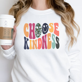 Vibes rétro Sweatshirt Choisissez Kindness Vintage