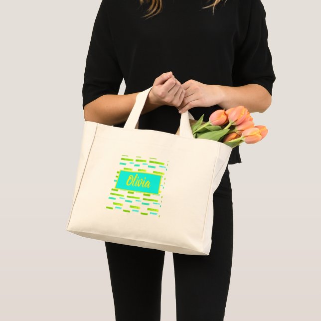 Vibes tropicales Olivia Ajouter Votre Nom Sac four (Devant (produit))