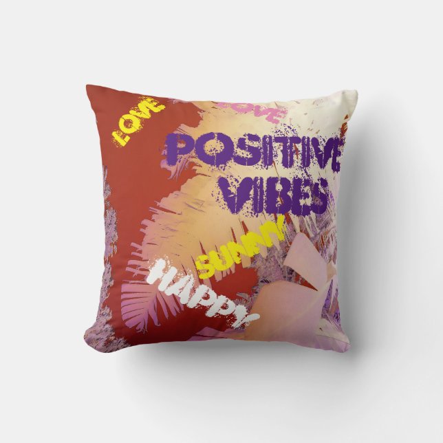 Vibes Tropicales Palmiers Coussin Jeu d'oreiller (Recto)