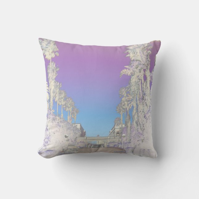 Vibes Tropicales Palmiers Coussin Jeu d'oreiller (Recto)