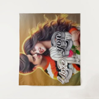 Vibrant 3D Colorful Art numérique Tapisserie grand