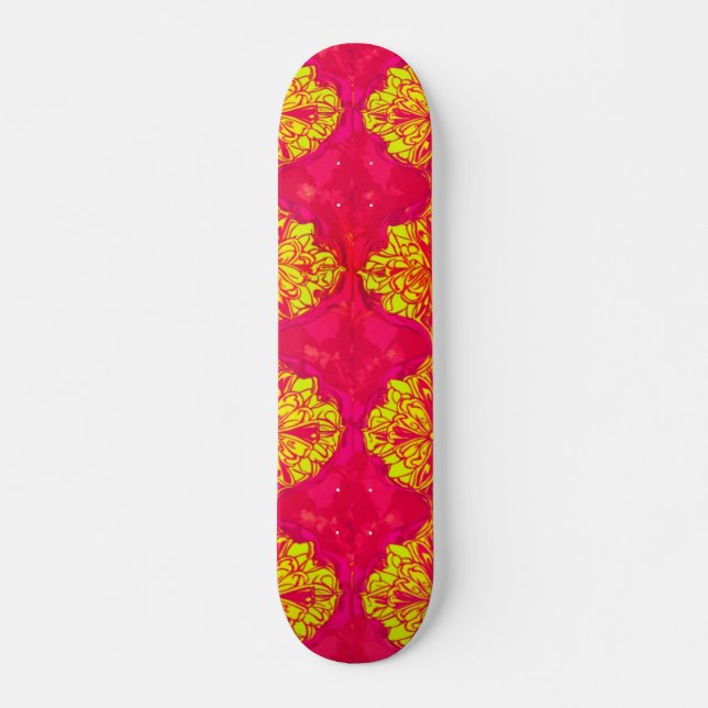 Vibrant 3D Digital Artwork Skateboard Deck (Devant)