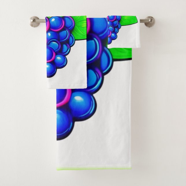 Vibrant Blueberry Pop Art (En situation)
