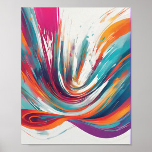 Vibrant Colorful Artistic Poster Mur Art