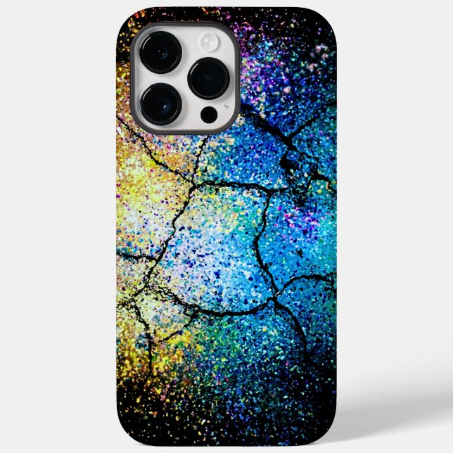 Vibrant Couleurs Vivides Splash Cracked coque ipho (Verso)