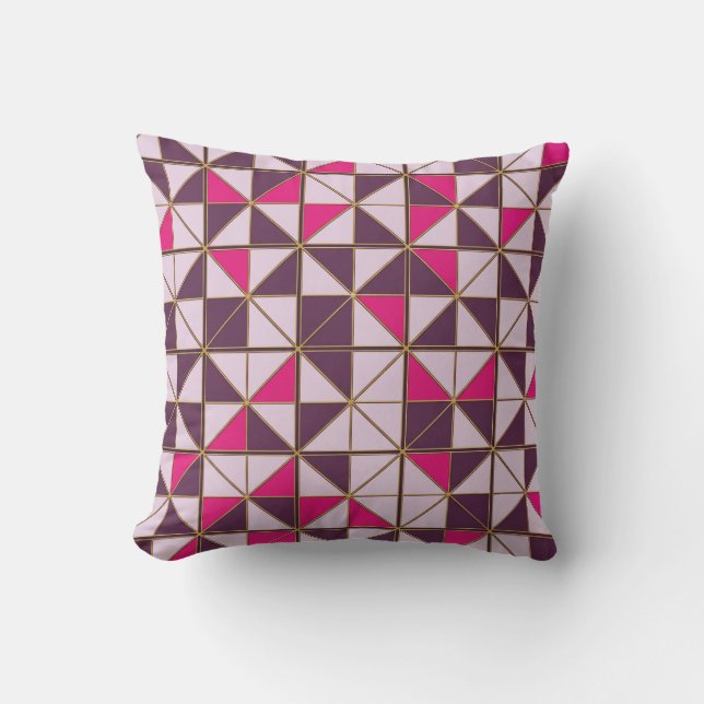 Vibrant Coussin Géométrique Nubien | Africain Et (Recto)