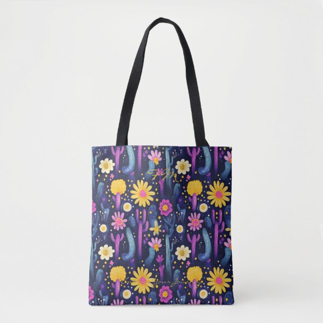 Vibrant Desert Bloom Wellness Sac fourre-tout (Devant)