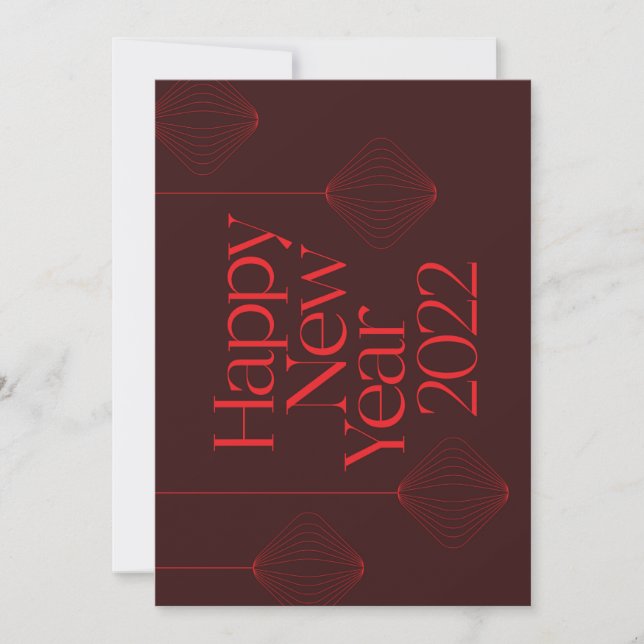 Vibrant, elegant, cool Happy New Year 2022 design (Devant)