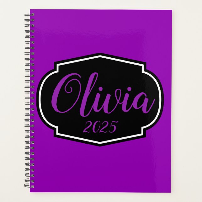 Vibrant, Gras Fuchsia Purple Personnalisé (Devant)