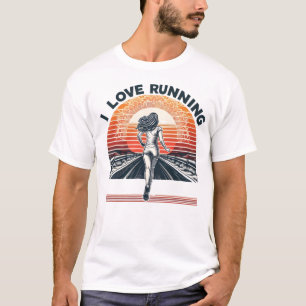 Vibrant J'aime courir T-shirt