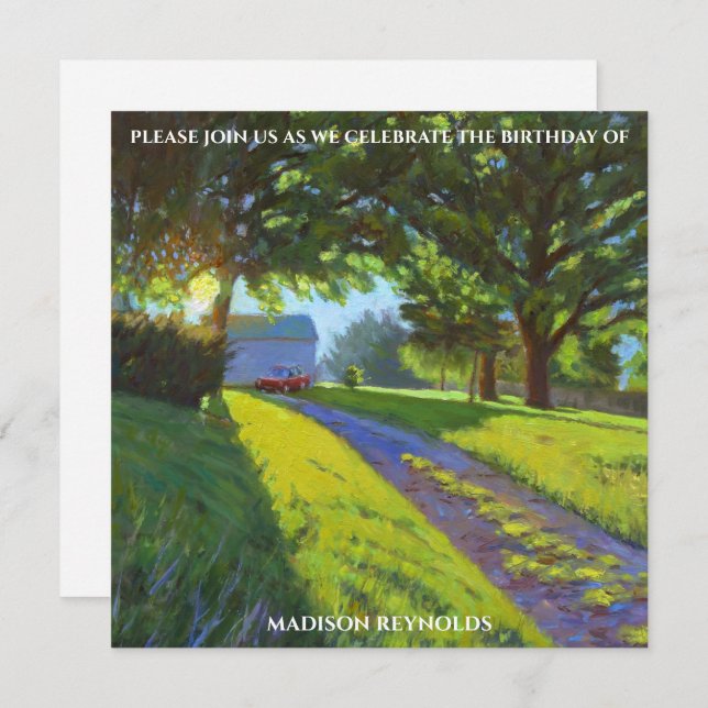 Vibrant Multicolor Birthday Celebration Card (Devant / Derrière)