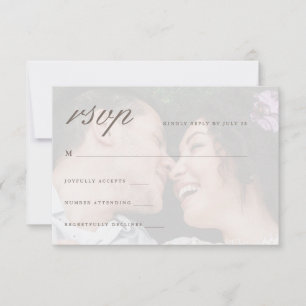 Vibrant Ocean Green Photo Wedding Rsvp