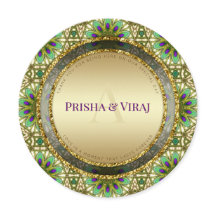 Vibrant Peacock couleurs Faire-part de mariage ind