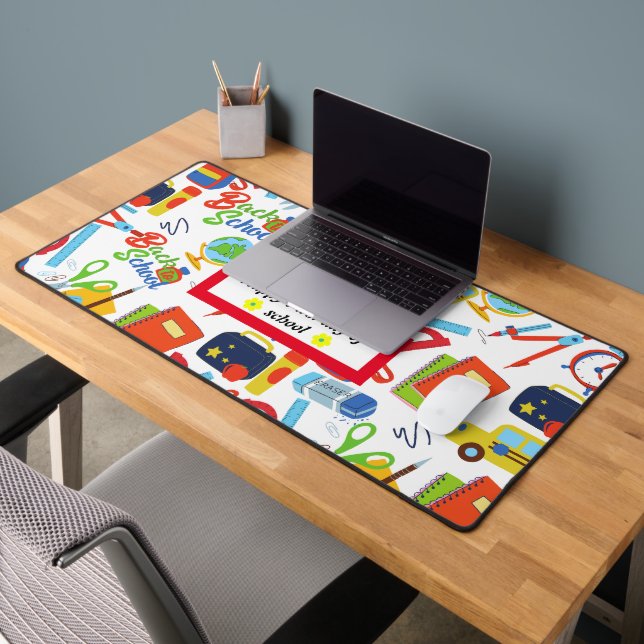 Vibrant personnalisable Retour au Motif scolaire (Bureau 2)