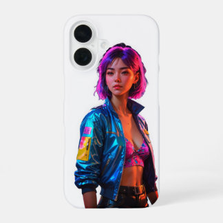 Vibrant style néon iPhone 16 Coque