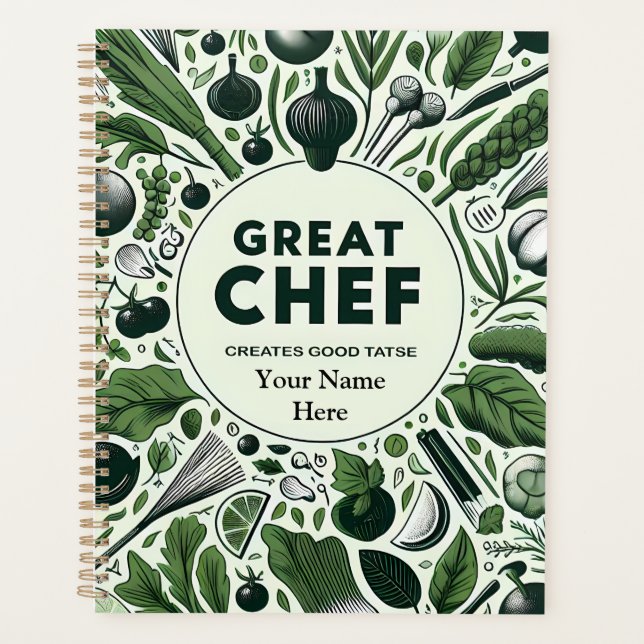 Vibrant Veggie Grand Chef Typographie Design (Devant)