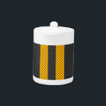 Vibrant Yellow Racing Stripes Carbon Fiber Style<br><div class="desc">Les rayures jaunes de course mettent l'accent sur la décoration design en fibre de carbone. Le look d'impression en fibre de carbone convient aux goûts automobiles,  modernes et industriels et les lignes verticales vibrantes font pour un design dynamique.</div>