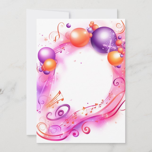 Vibrant Yuletide Harmony Cartes de fin de année (Devant)