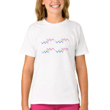 Vibrant Zigzag Energy Pattern T-Shirt