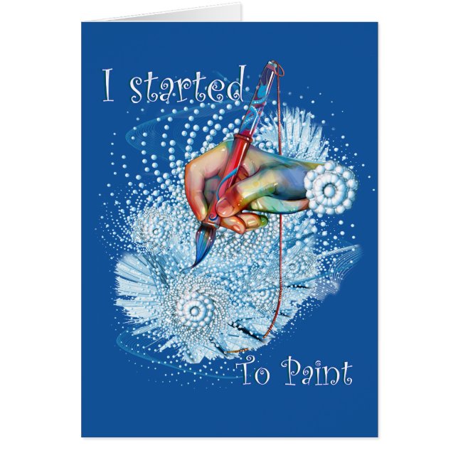 Vibration bleue Abstraite (Devant)