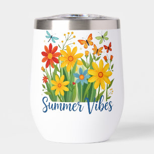 Vibrations d'été Floral avec Papillons