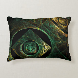 Vibrations magiques Abstrait Art Accent Coussin