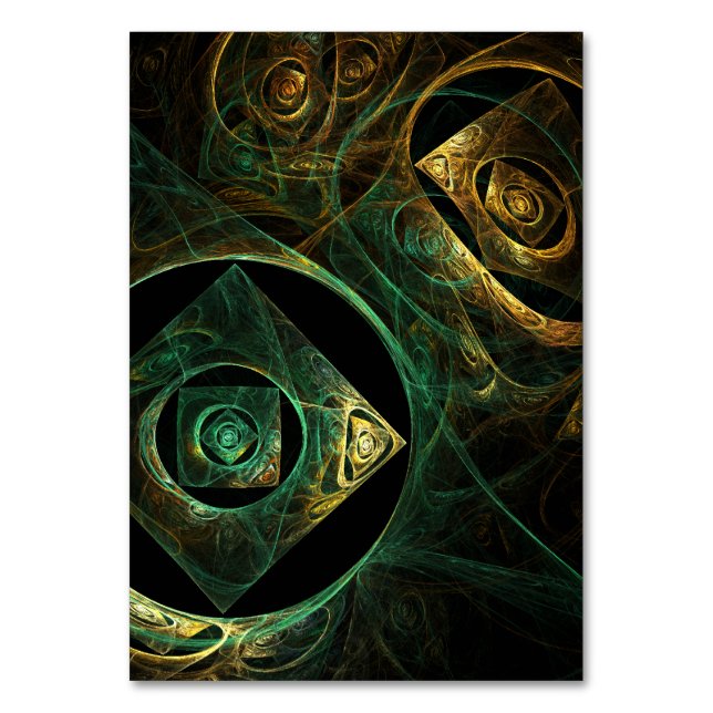 Vibrations magiques Carte de table d'art Abstrait (Par défaut)
