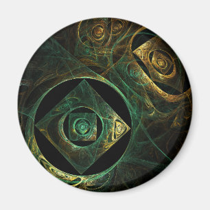 Vibrations magiques Magique Magnet Arrondi Abstrai