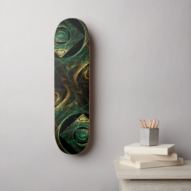 Vibrations magiques Skateboard d'art Abstrait (Art mural)