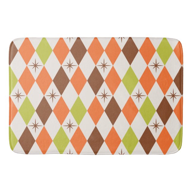 Vibrations Milieu de Siècle – Tapis de Bain Géomét (Devant)