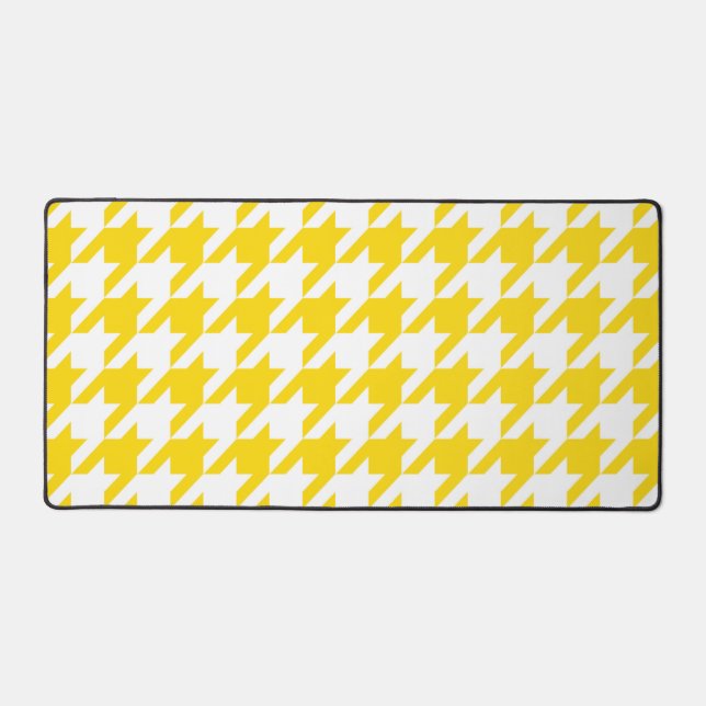 Vichy jaune et blanc à carreaux pied de poule (Recto)