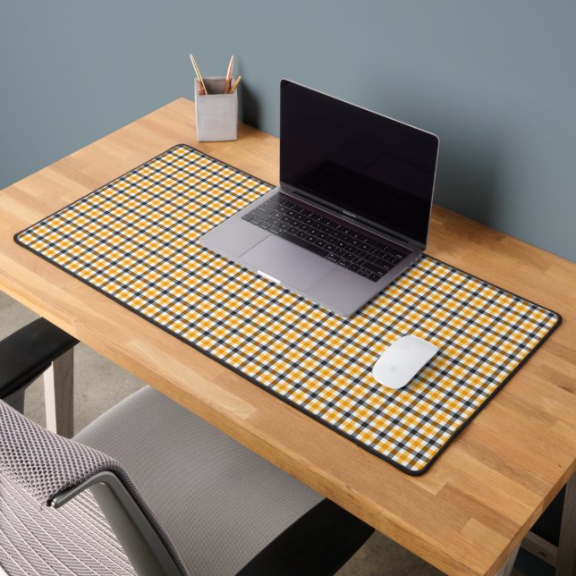 Vichy jaune noir et blanc (Bureau 2)