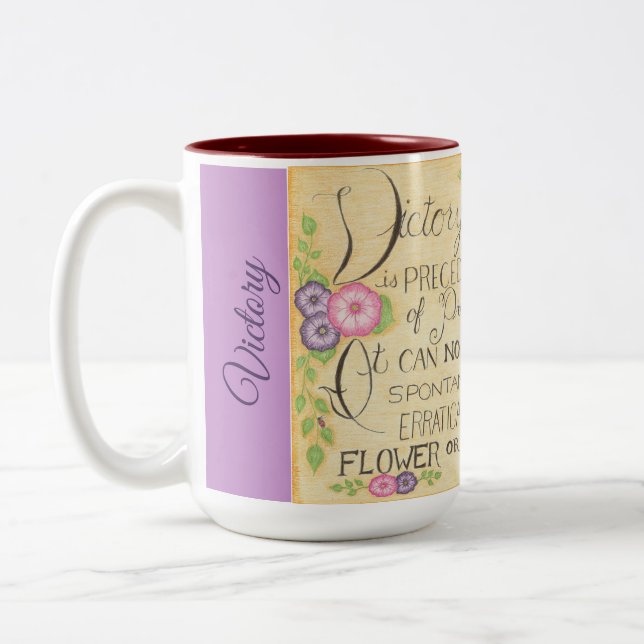 Victoire de toutes sortes JamesAllen (Lilac) Mug (Gauche)