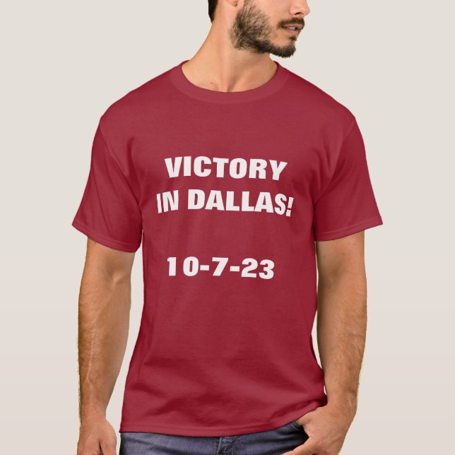 VICTOIRE EN T-shirt ROUGE DALLAS (Devant)